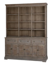 Delphine Collection large dresser top with three shelves from Hill Interiors, showcasing a sleek modern furniture piece.