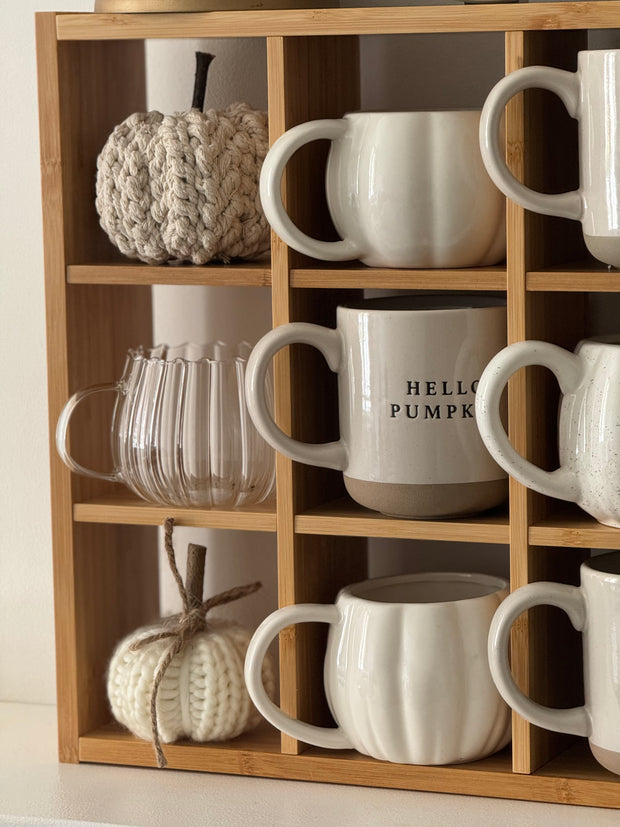 Glass Pumpkin Mug