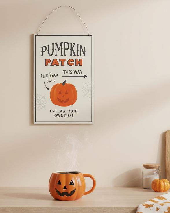 Pumpkin Patch Wooden Sign