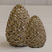 Beige Mottle Ceramic Pinecone Decoration