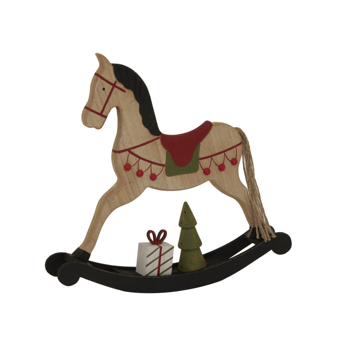 Wooden Rustic Rocking Horse