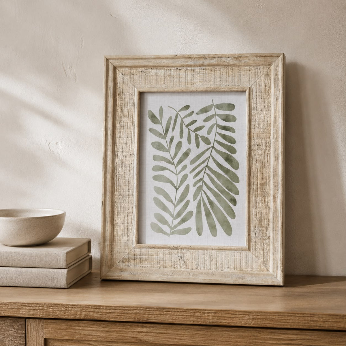 Neutral Wooden Skye Photo Frame