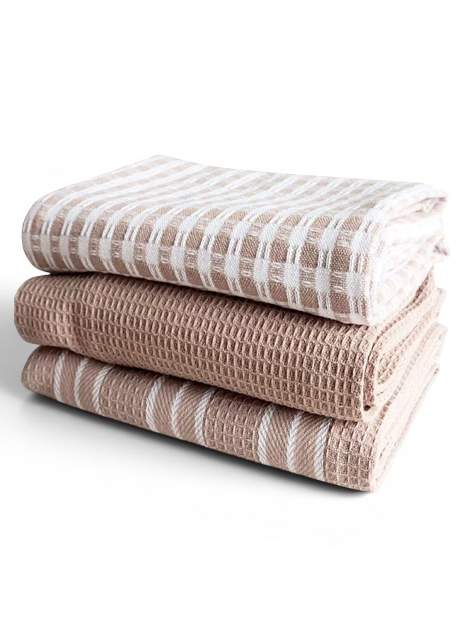 Neutral Cotton Tea Towels - Set of Three