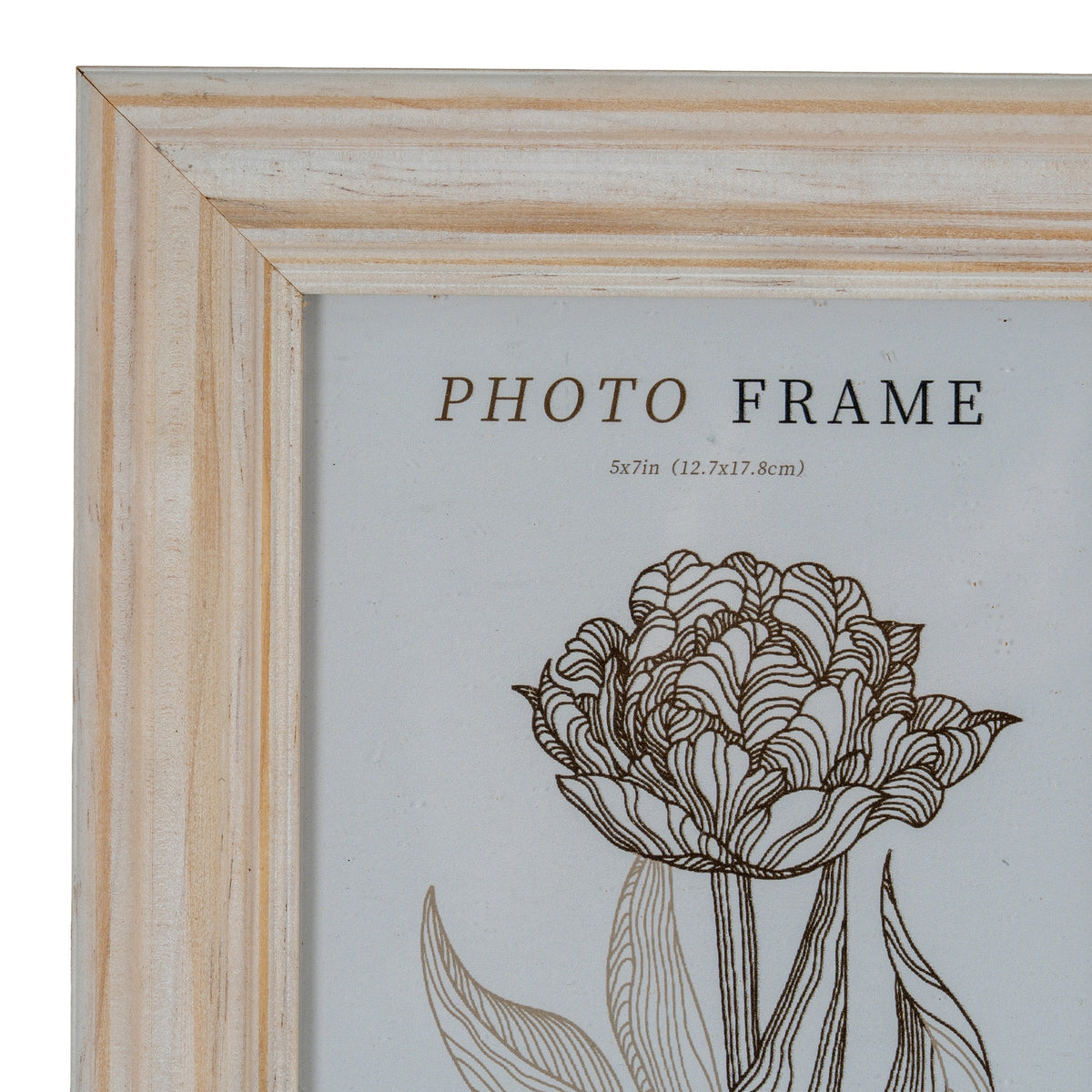 Neutral Wooden Isla Photo Frame