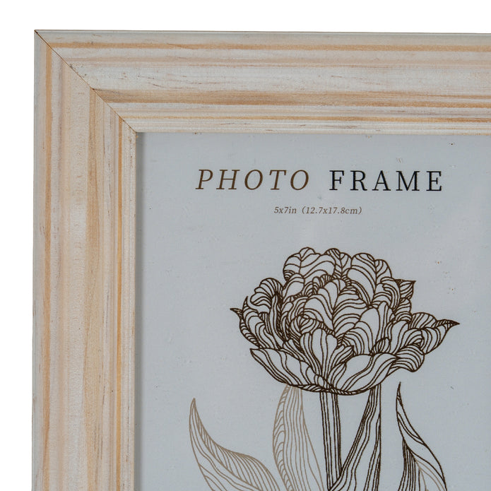 Neutral Wooden Isla Photo Frame