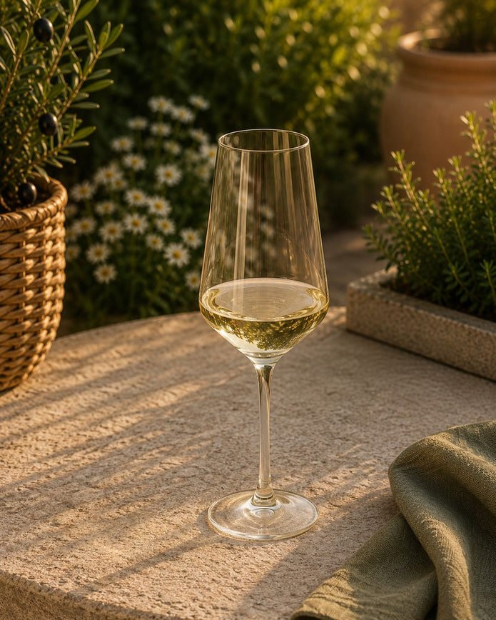Smokey Green Single Champagne Flute Glass