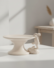 Beige Ceramic Bunny Serving Platter