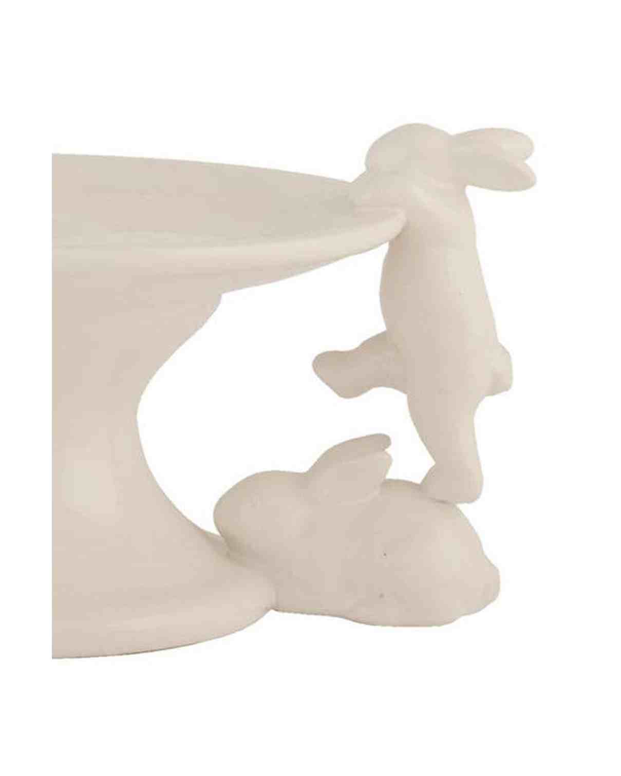Beige Ceramic Bunny Serving Platter