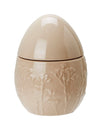 Beige Ceramic Egg Planter