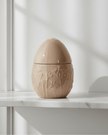 Beige Ceramic Egg Planter