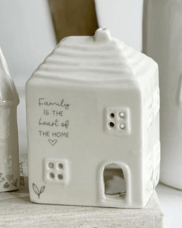 Beige Moments - Ceramic House Tea Light Holder - Family - GiftsGifts - Lulu Loves Home