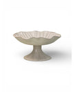 Beige Stoneware Pinched Footed Bowl
