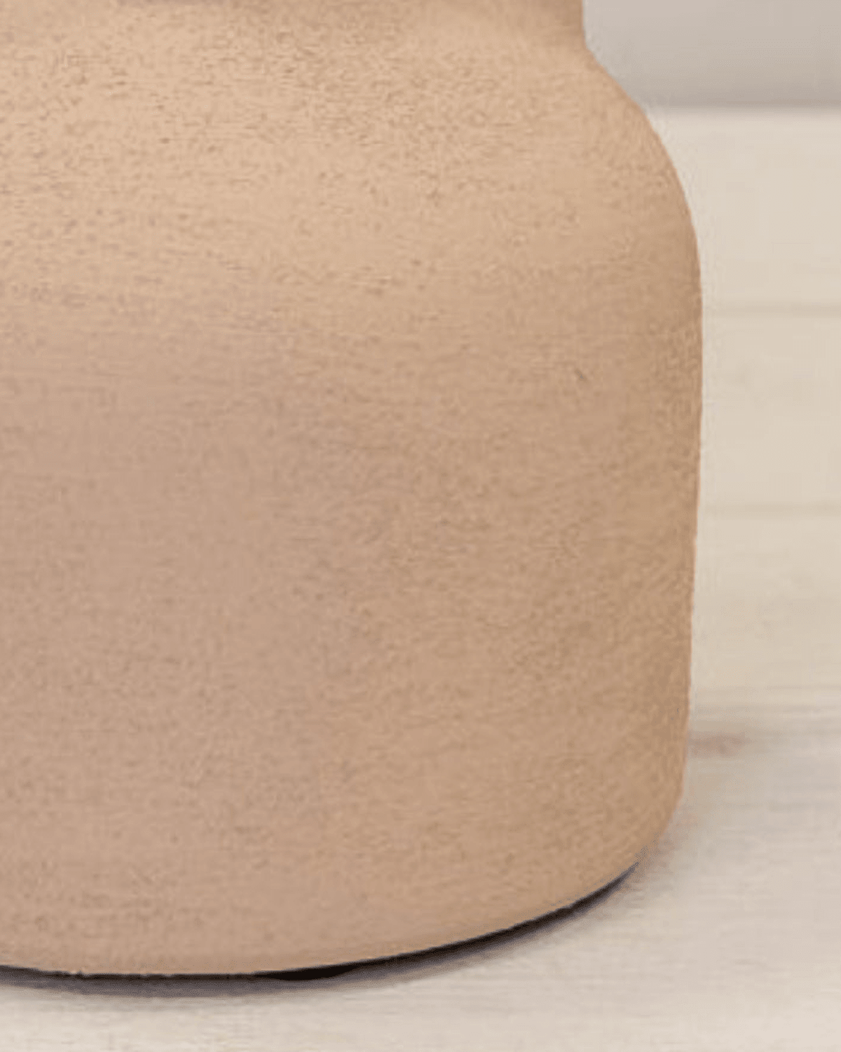 Beige Textured Bottle Shaped Vase
