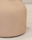 Beige Textured Bottle Shaped Vase