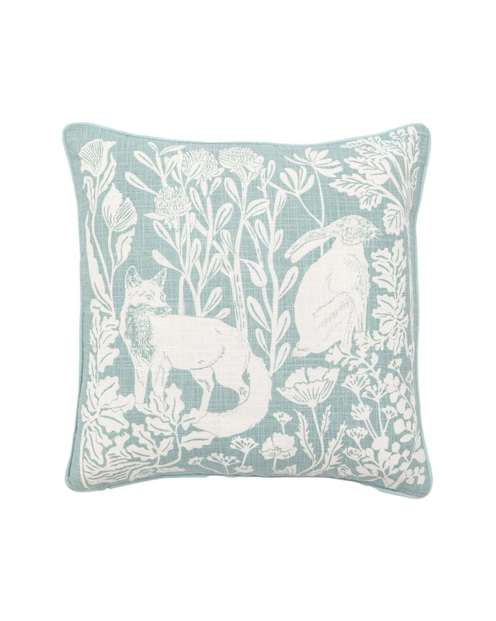 Bibury Animals Duck Egg Blue Cushion Cover