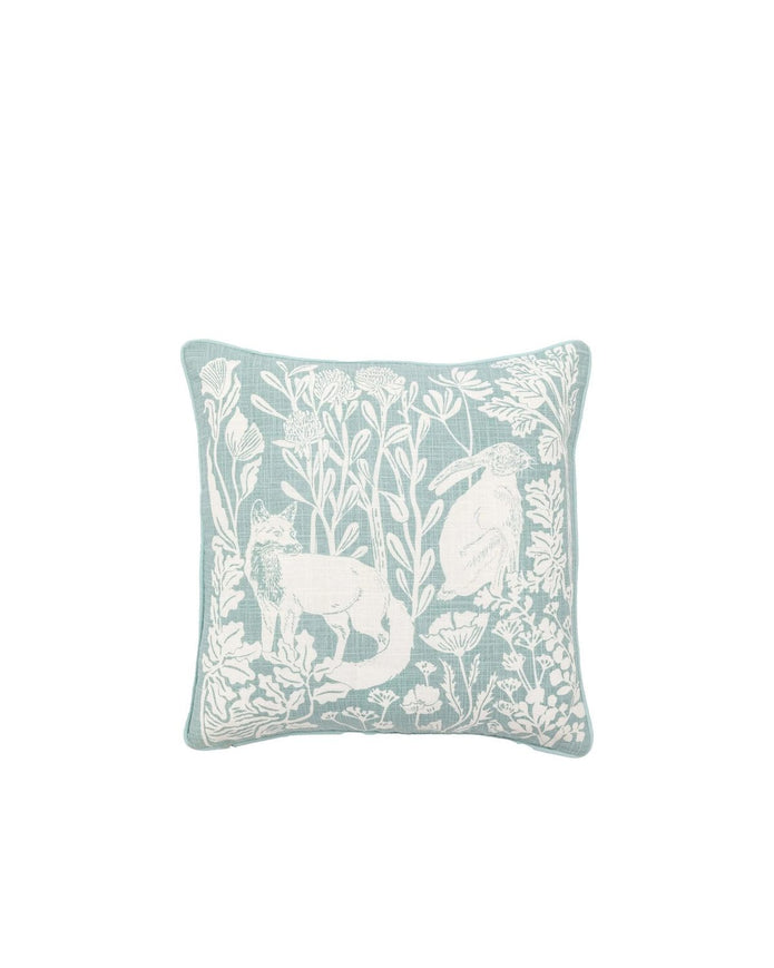 Bibury Animals Duck Egg Blue Cushion Cover