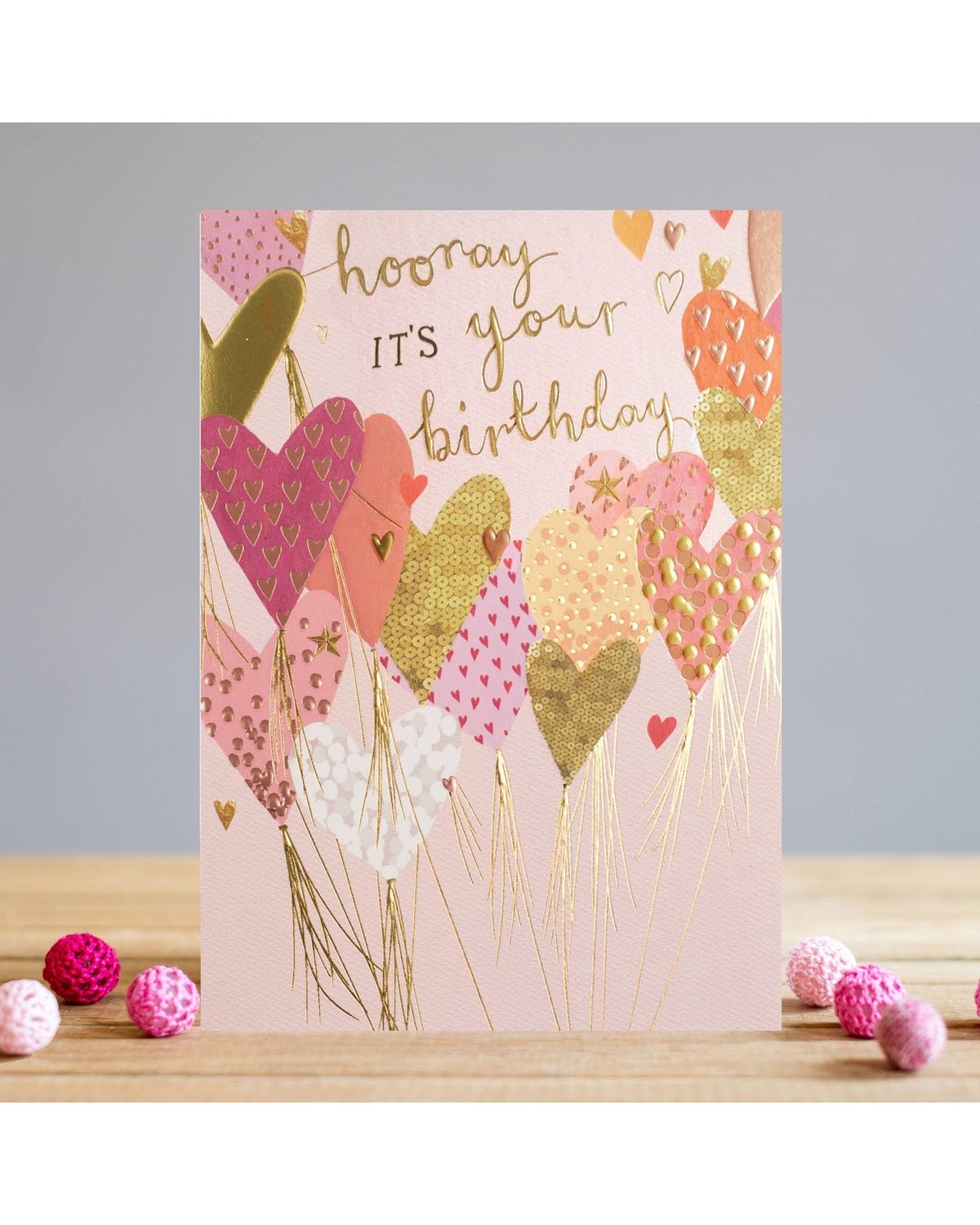 Birthday Card - Birthday Hearts