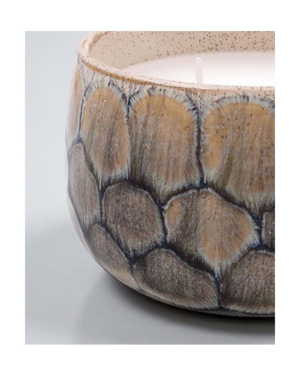 Blue Reactive Glaze Wax Candle Pot