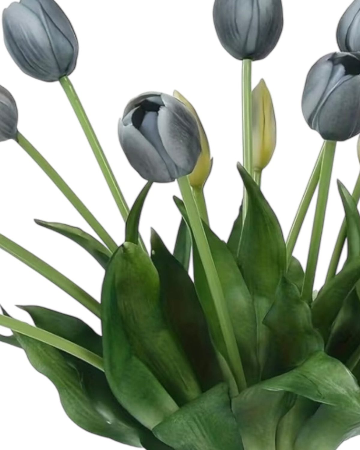 Blue Tulip Stems - Bunch of 5 Artificial Spring Flowers