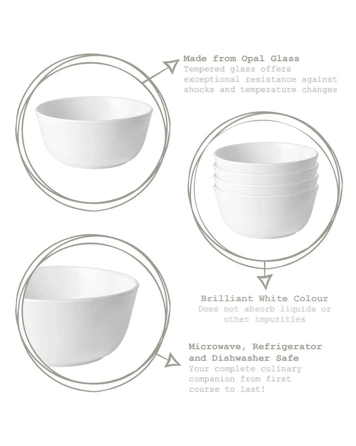 Bormioli Rocco Toledo Glass Cereal Bowl - 12.5cm - Kitchen & DiningKitchen & Dining - Lulu Loves Home