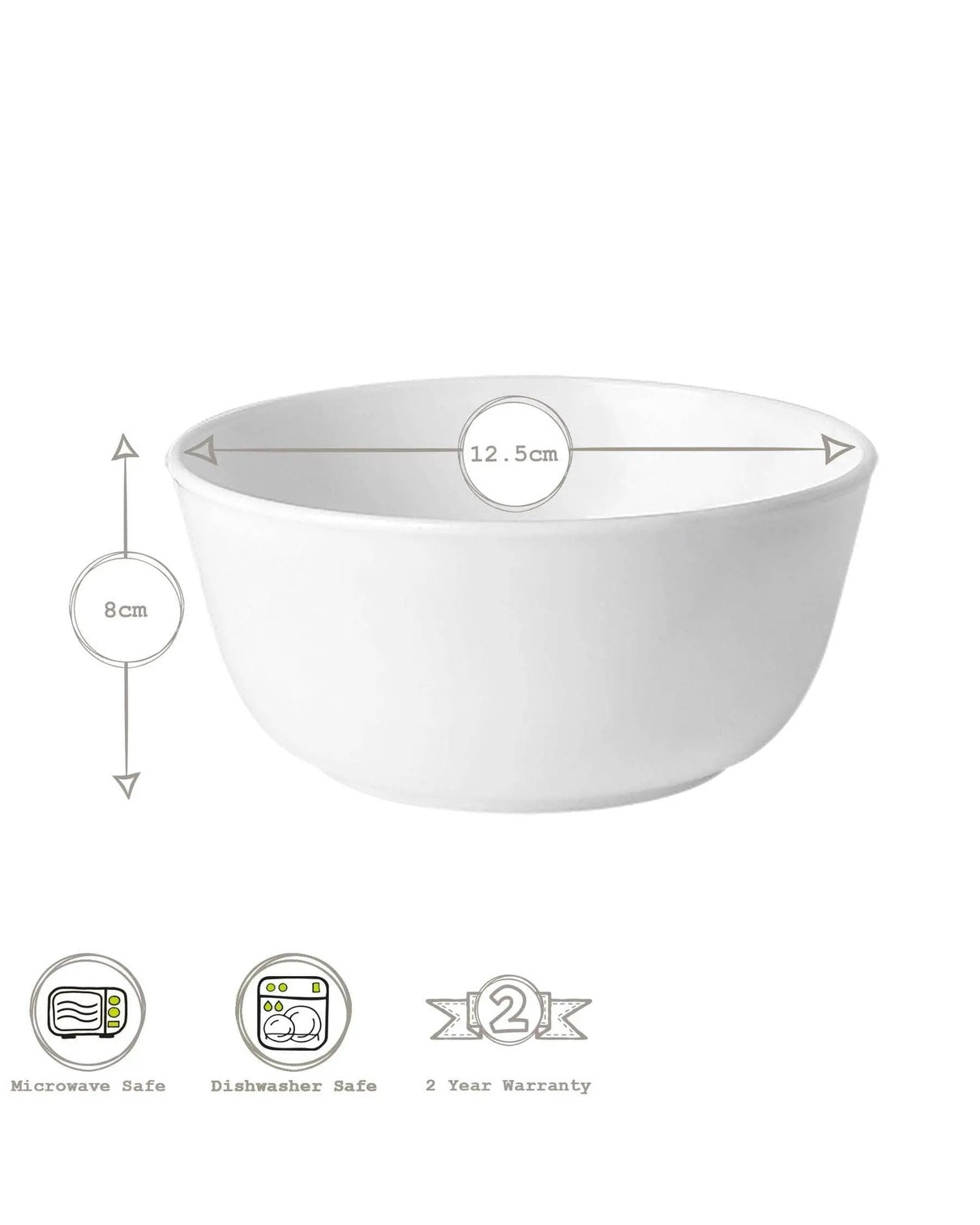 Bormioli Rocco Toledo Glass Cereal Bowl - 12.5cm - Kitchen & DiningKitchen & Dining - Lulu Loves Home