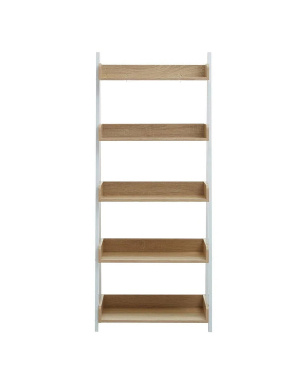 Bradbury Five Tier Natural Oak Shelf Unit - PRE ORDER FOUR WEEK DELIVERY - Furniture And MirrorsFurniture And Mirrors - Lulu Loves Home