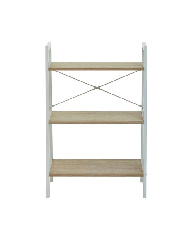 Bradbury Three Tier Natural Oak Veneer Ladder Shelf Unit - PRE ORDER FOUR WEEK DELIVERY - Furniture And MirrorsFurniture And Mirrors - Lulu Loves Home