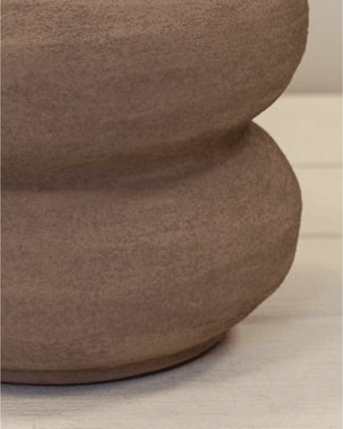 Brown Textured Sculptured Vase