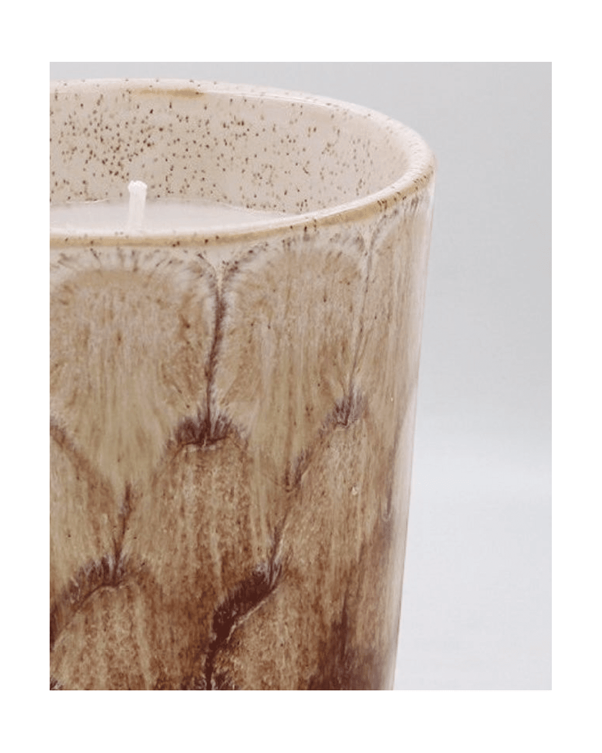 Brown Tortoise Shell Wax Candle