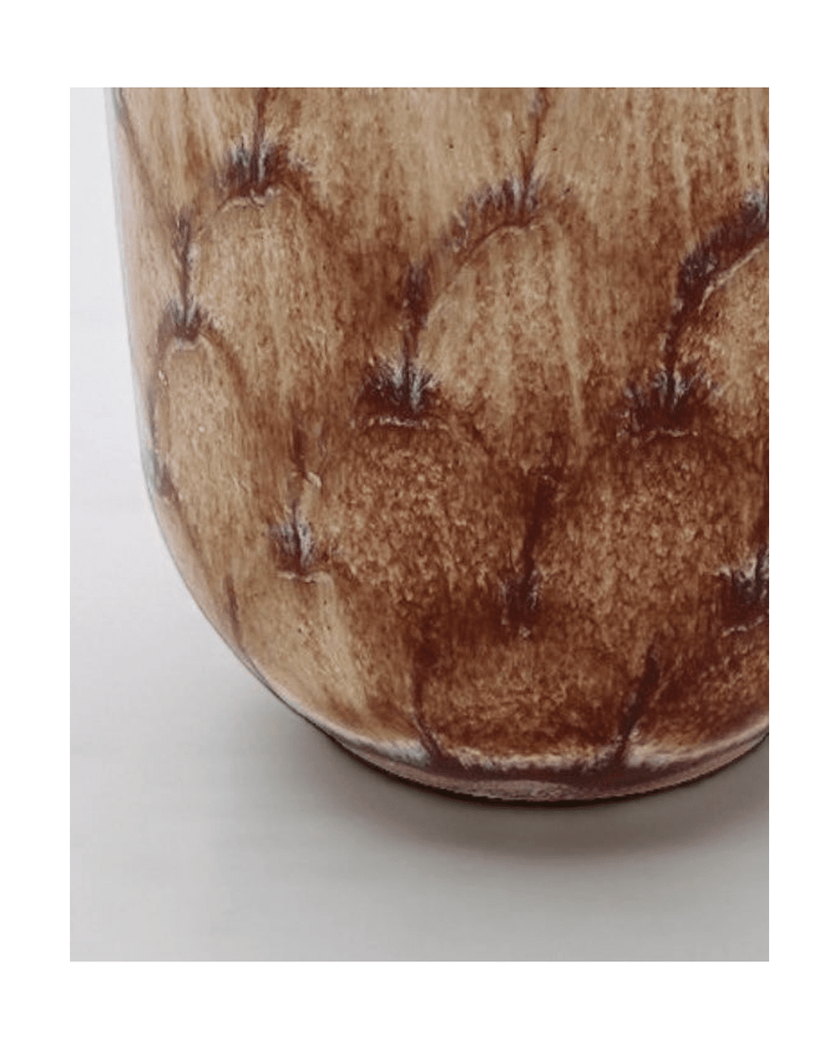 Brown Tortoise Shell Wax Candle