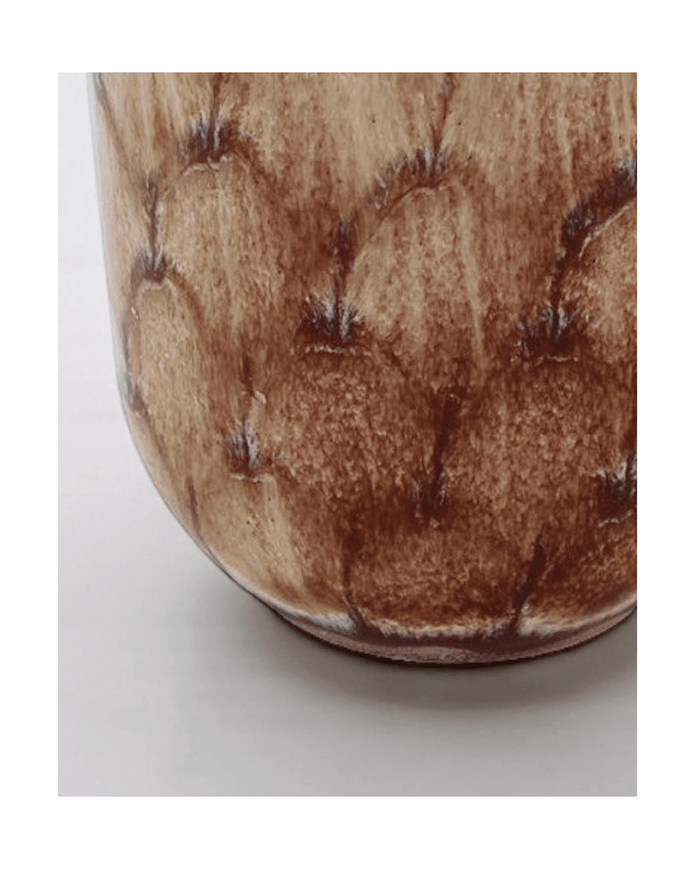 Brown Tortoise Shell Wax Candle