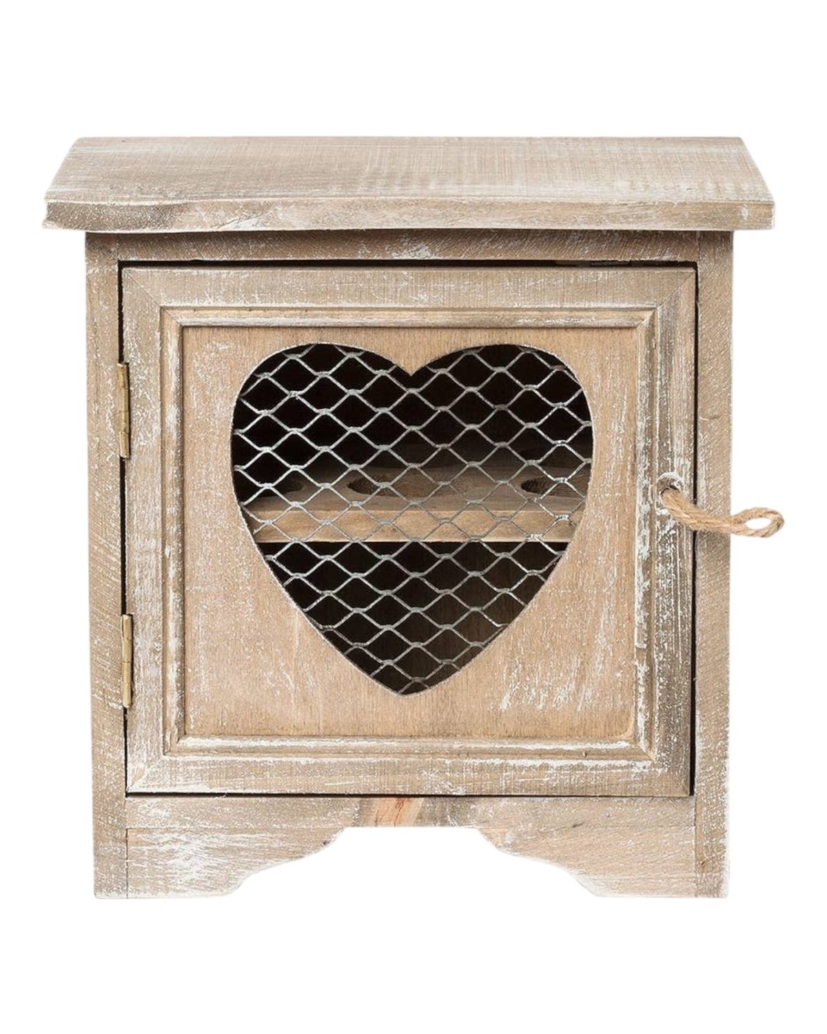 Brown Wood Heart Egg Egg Cabinet