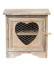 Brown Wood Heart Egg Egg Cabinet