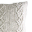 Aran Cable Knit Cream Cushion Cover