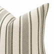 Olive Green Stitch Stripe Cushion Cover