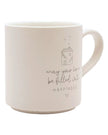 Beige Moments Mug - Happy Home - Neutral Ceramic Coffee Cup