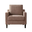 Light Brown Small Upholstered Tub Arm Chair