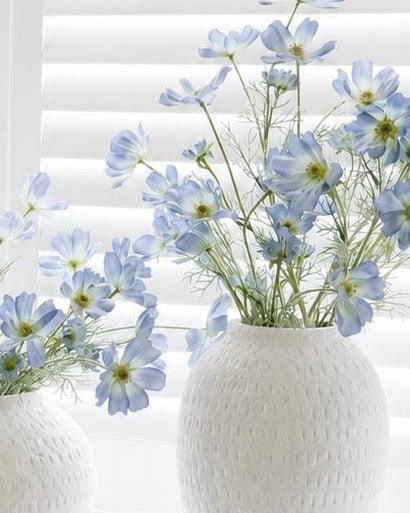 Artificial Ocean Blue Cosmos Flower Stem