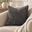 Charcoal Grey Chenille Textured Cushion Cover