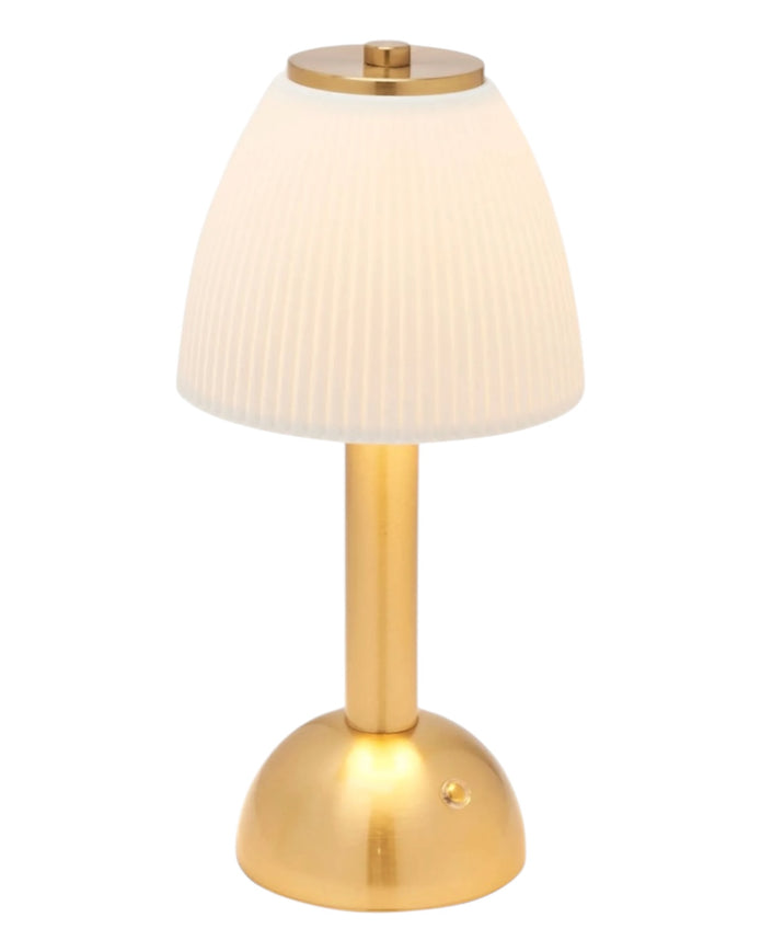 White Ceramic LED Touch Lamp