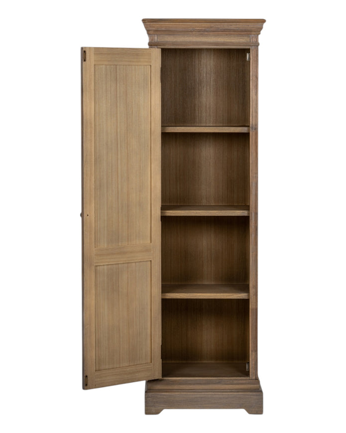 Hill Interiors Delphine Collection 1 Door Tall Cabinet in modern furniture style with wood finish and sleek design