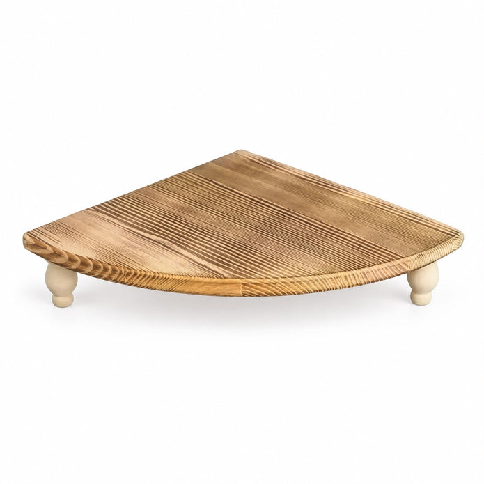 Natural Wooden Rustic Display Corner Bench