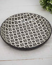 Patterned Nordic Monochrome Pasta Bowls - Set of Four