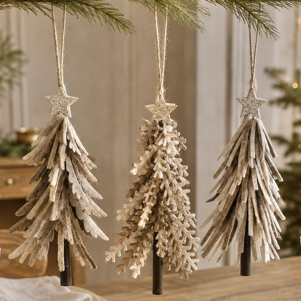 Neutral And Brown Felt Hanging Tree