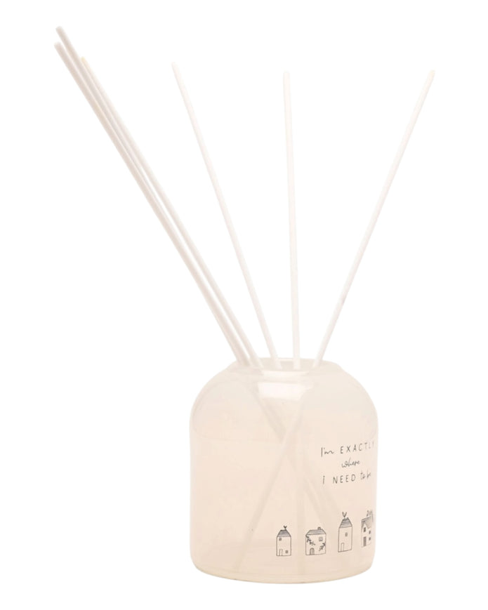 Beige Moments Clear Glass Reed Diffuser - Where I Need To Be