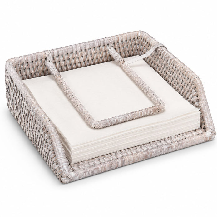 Wickham Rattan Napkin Holder With Weight