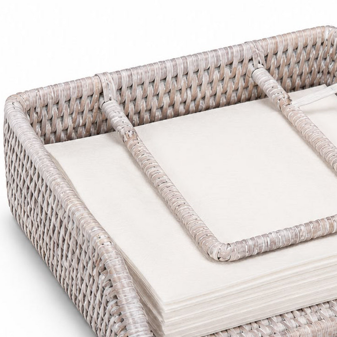 Wickham Rattan Napkin Holder With Weight