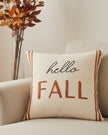 Hello Fall Printed Orange Cushion Cover