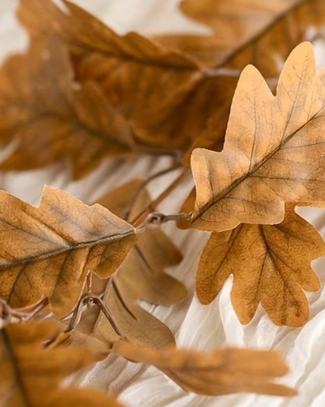 Brown Autumn Leaf Garland