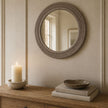Wickham Rattan Natural Round Mirror